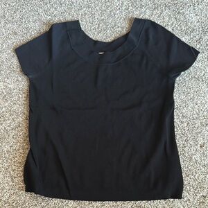 Talbots Black Short Sleeve Tee